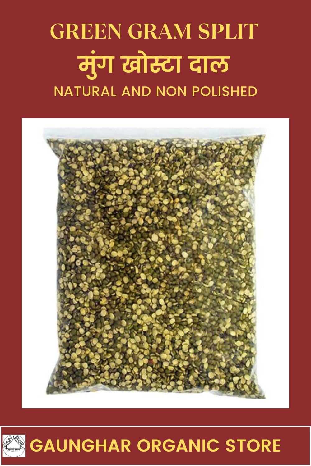 Mung Khosta ( Green Gram Split Half ) 1 Kg